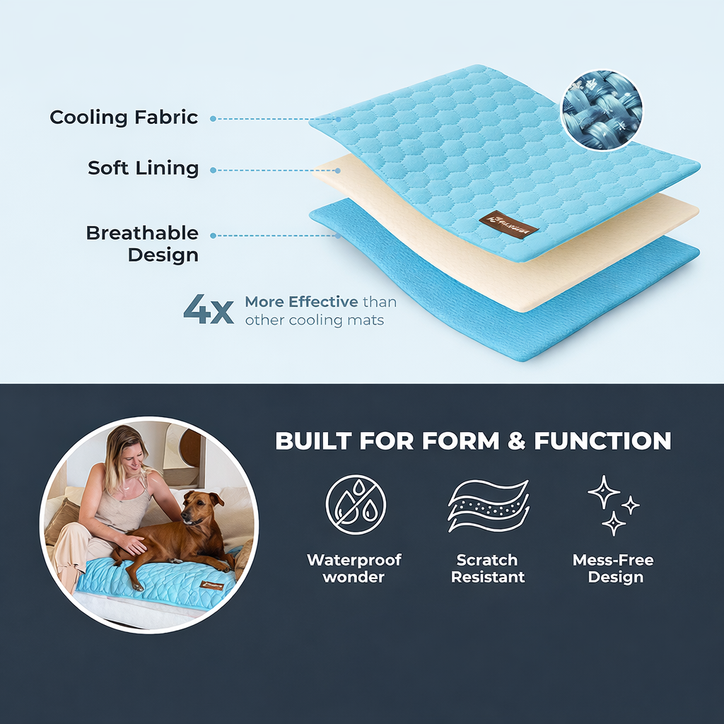 Orthopedic Self- Dog Cooling Mat- DogBeta®️
