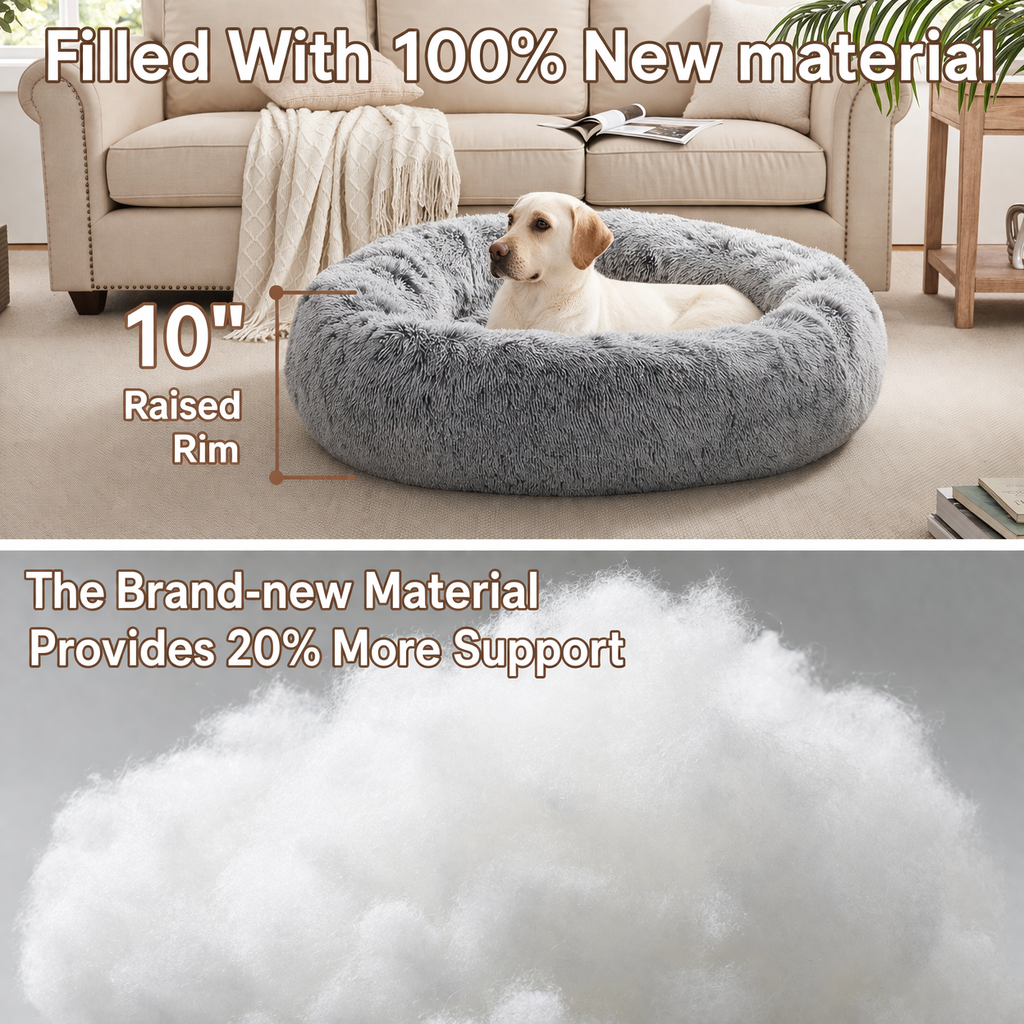 Premium Calming Dog Bed - Anti-Anxiety & Orthopedic - DogBeta®️
