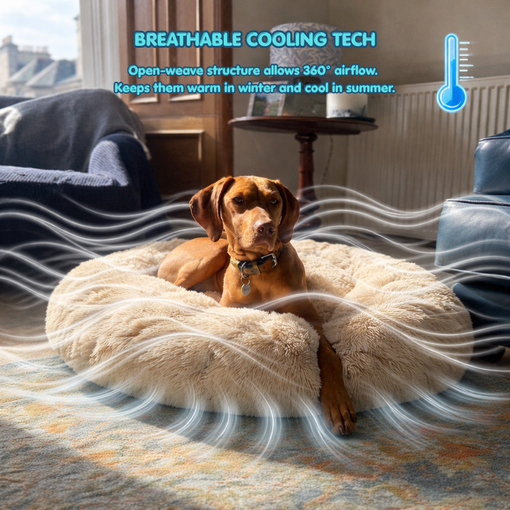 Premium Calming Dog Bed - Anti-Anxiety & Orthopedic - DogBeta®️
