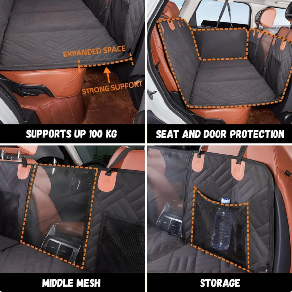 Premium Waterproof Dog Car Seat Cover Ultimate Protection & Safety - DogBeta®️
