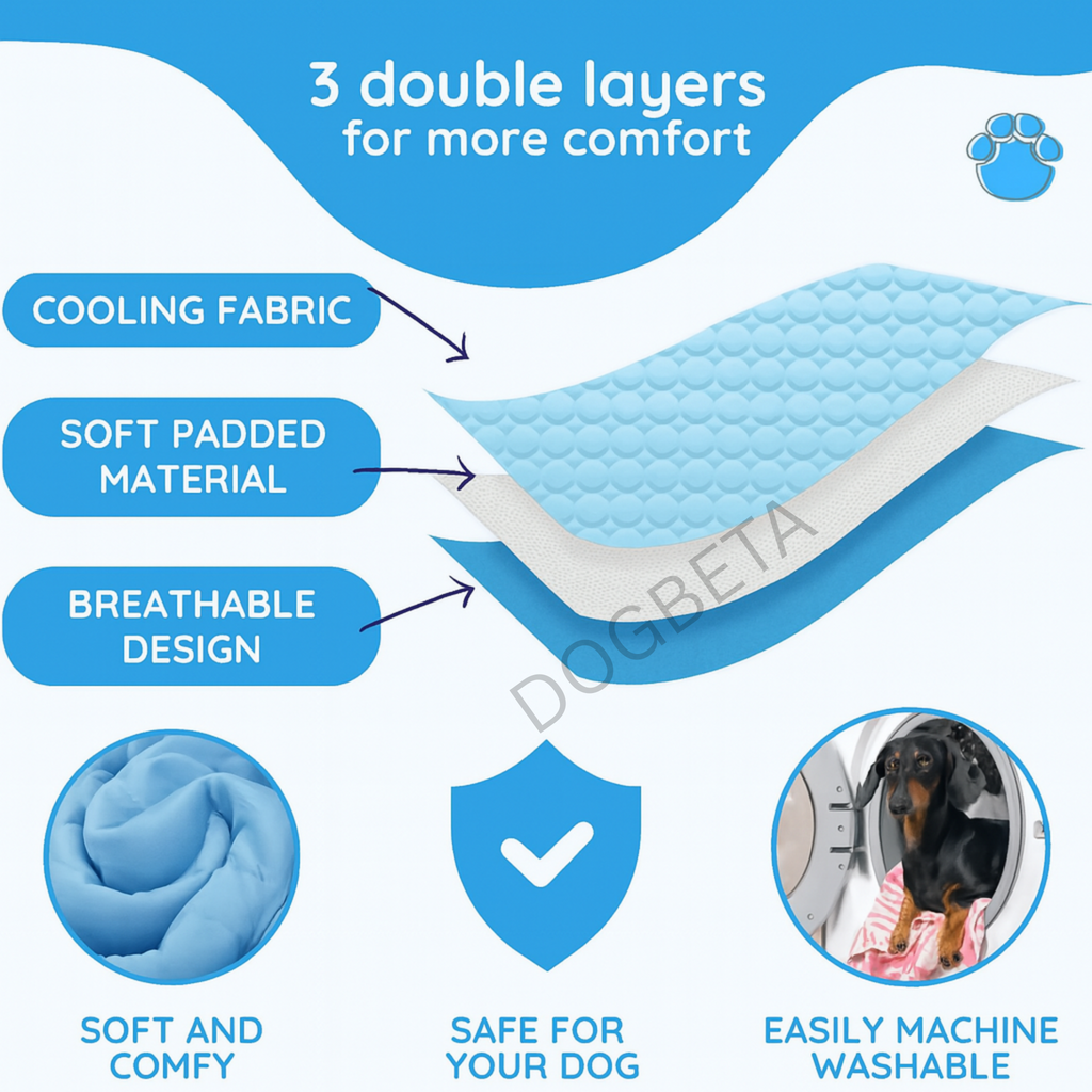 Summer cool and breathable pet sleeping mat - DogBeta®️